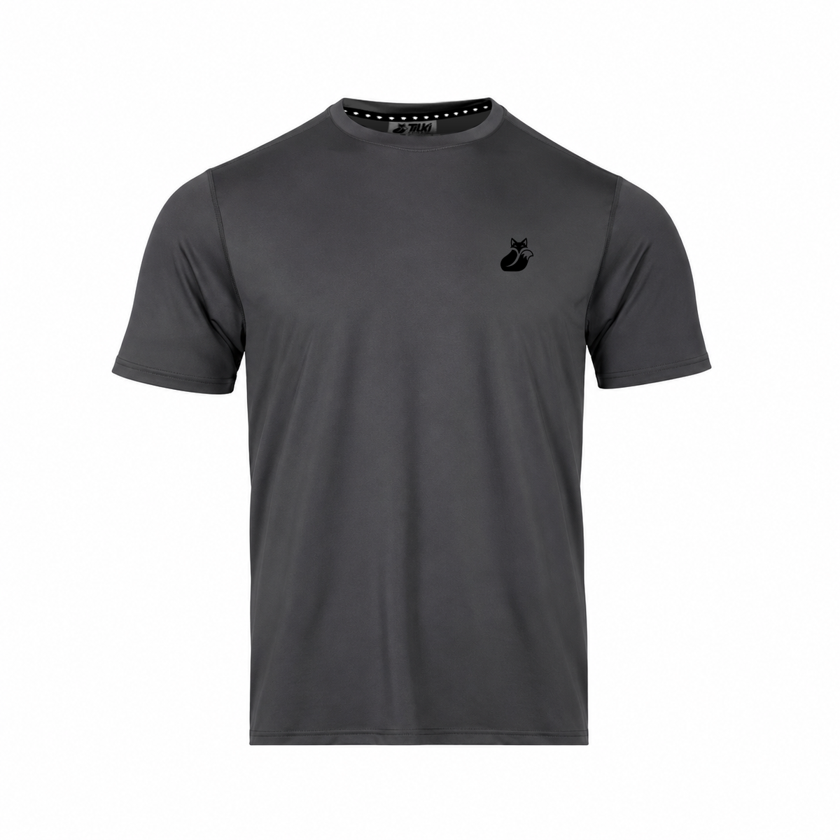 Polera Khombi Poly Tilki Temel - Gris/Negro