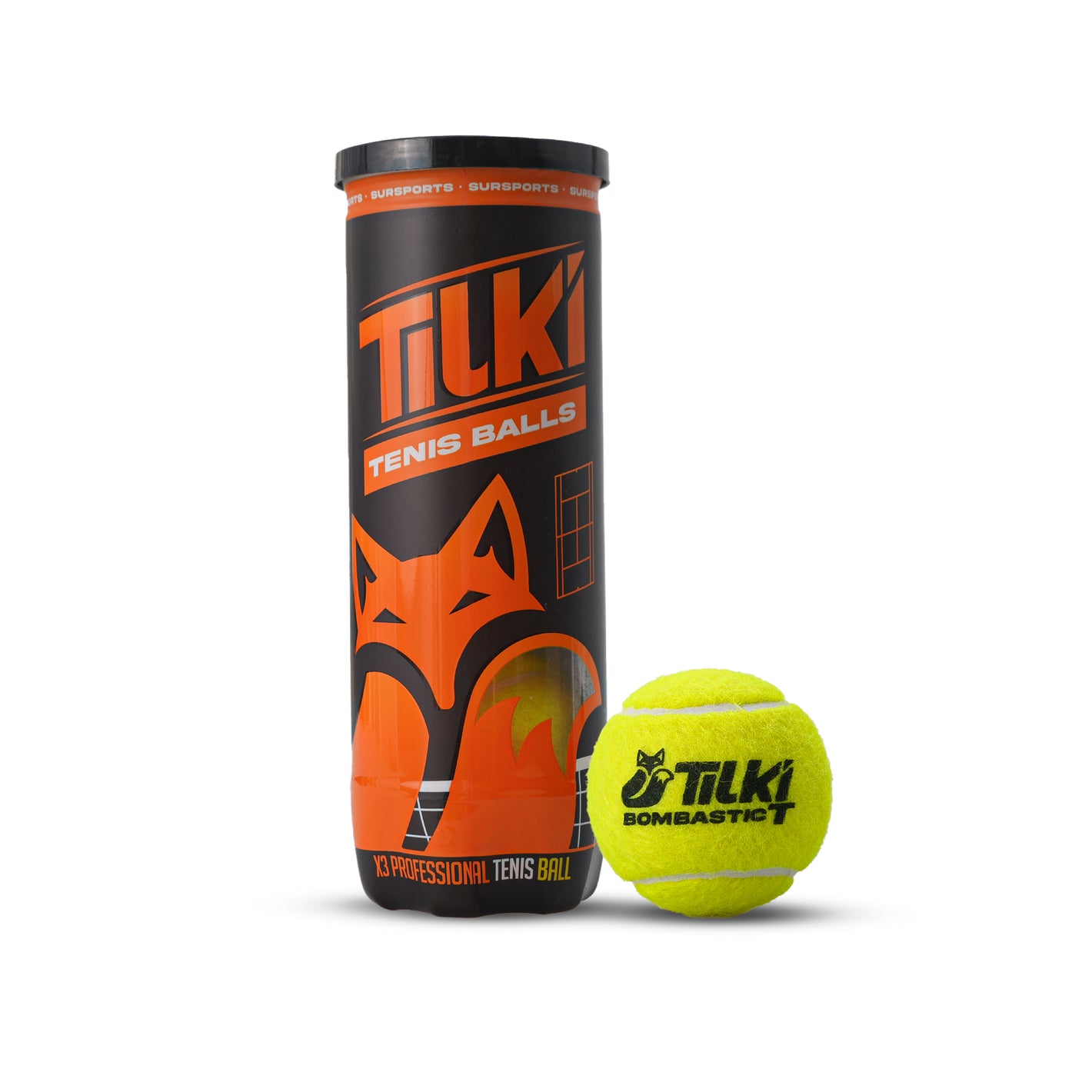 Tarro de Pelota Tilki Tenis Bombastic X3